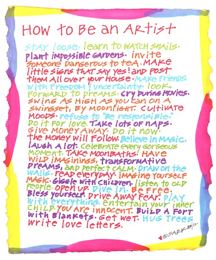 how to be an artist